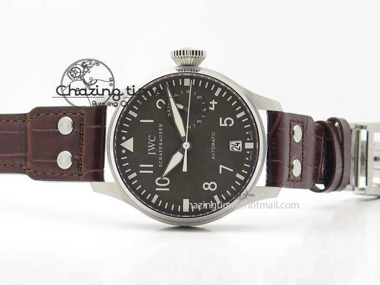 MIROTIME 0206 TechFriendly Big Pilot IW5009 Grey Dial ZF Edition Grey Dial On Brown Leather Strap A51111 (Fantasy Dial Color) 7326